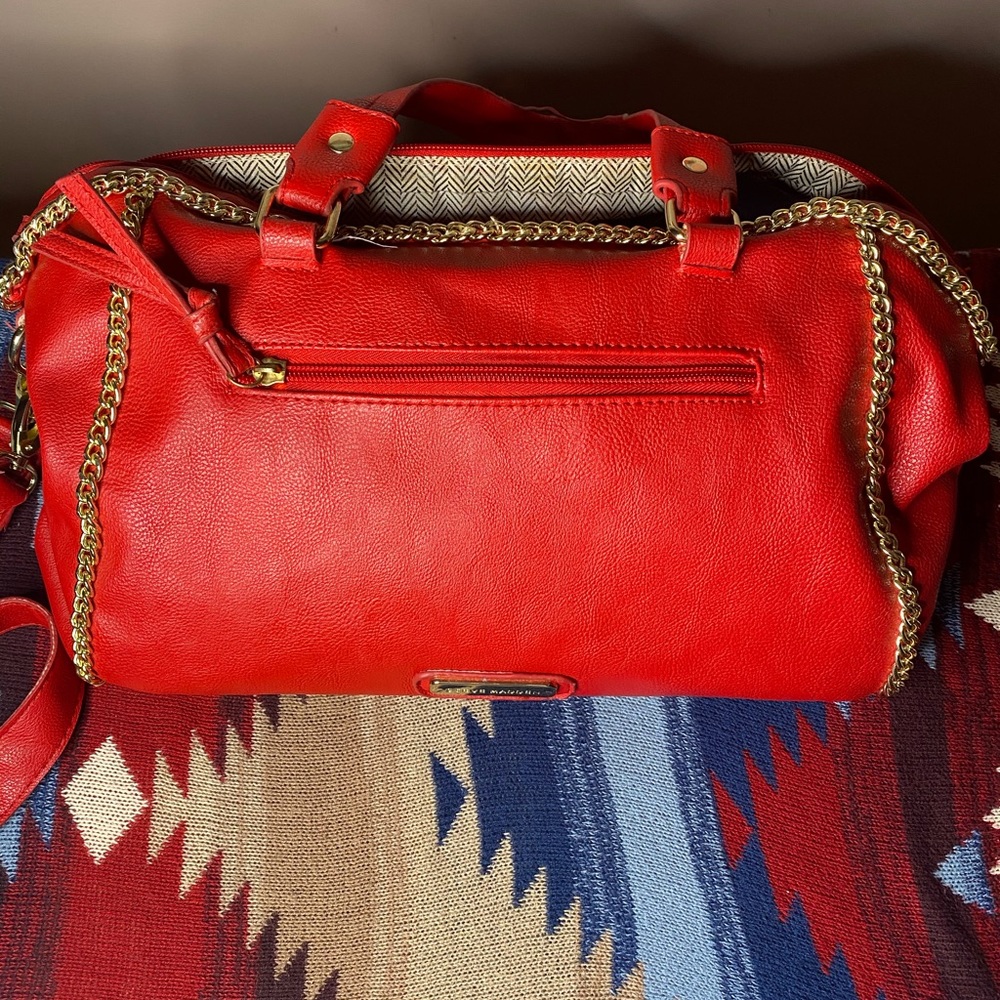 Beautiful red/gold Steve Madden purse.